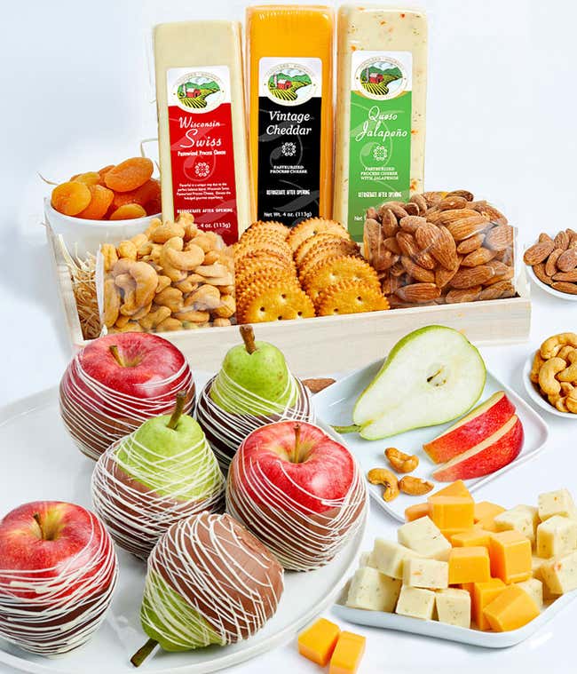 Premium Fruit,&nbsp;Cheese, Crackers, &amp; Nuts Tray