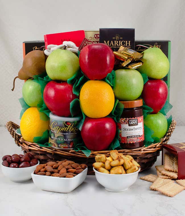 Fresh Delights Fruit &amp; Gourmet Gift Basket