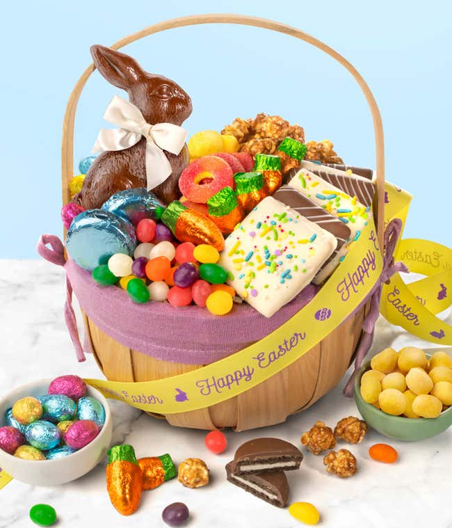 Easter Bunny Treats Gift Basket