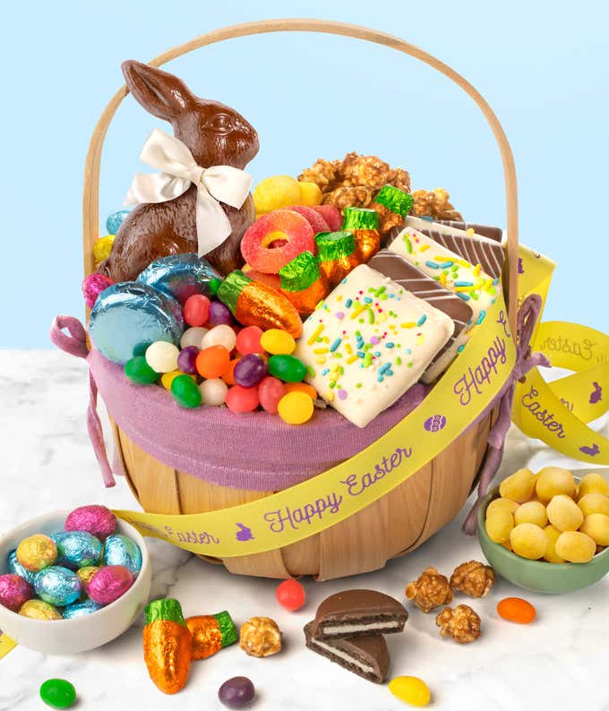 Easter Bunny Treats Gift Basket