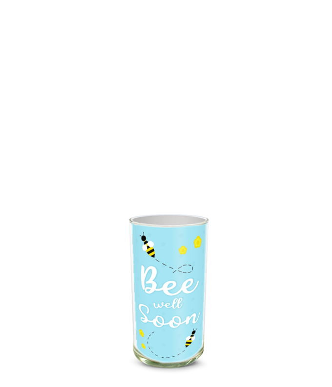 Partial image of Custom Photo Vase without flowers.