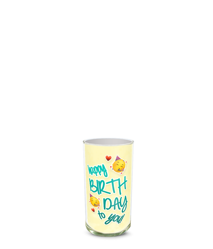 Partial image of Custom Photo Vase without flowers.